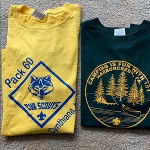 Two Scouts t-shirts